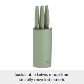Viners Organic Green Knife Block Set | 6-Piece
