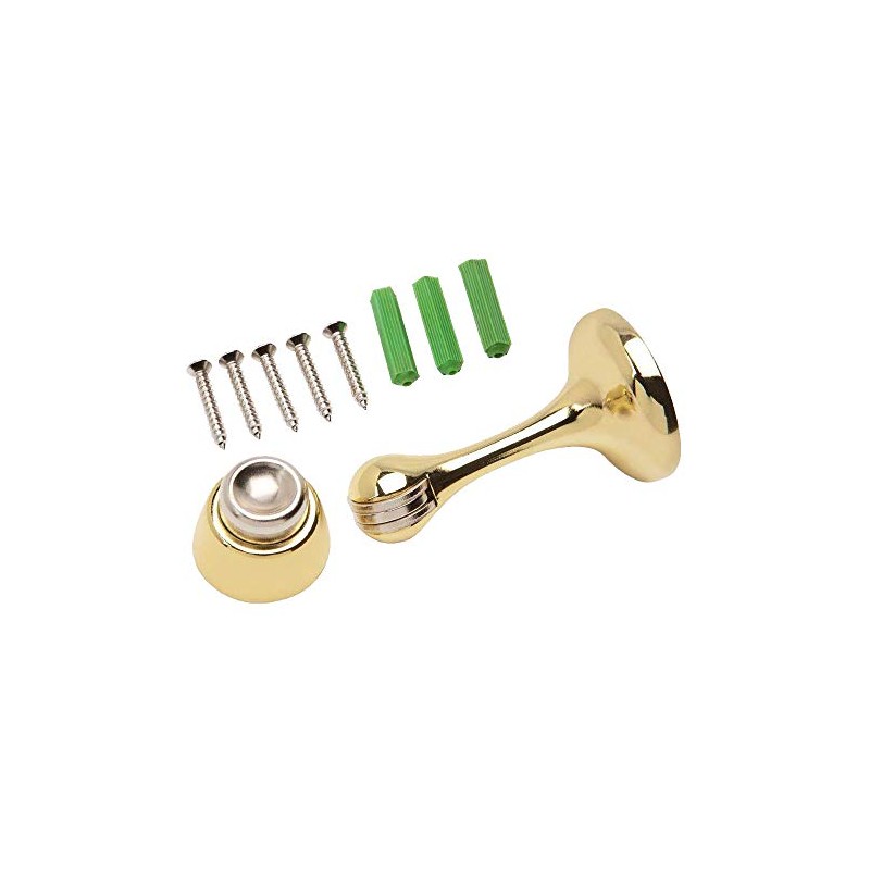 Magnetic Door Stop 3in. Catch Protects and Holds Premium-Grade (3-Pack,