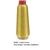 SEWACC 2rolls Metallic Embroidery Thread Reflective Glitter Floss for Sewing