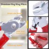 Rustark Hog Ring Pliers Set With 240 Galvanized Hog Rings