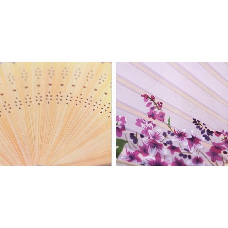  [Setcreasea] handoherudosiruku & Bamboo Hand Fan is, Cool in
