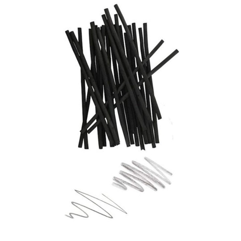 Coates Artist Willow Charcoal Thin Sticks, Wood, Black, 25 Count