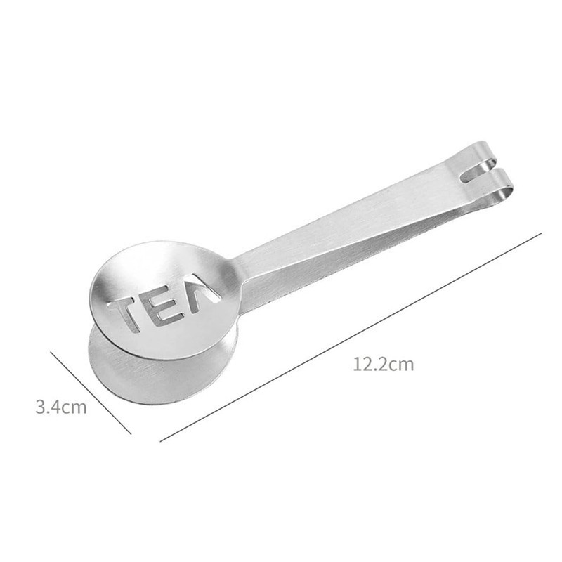 Tea Bag Squeezer Set: 2 Pcs Stainless Steel Tea Spoon