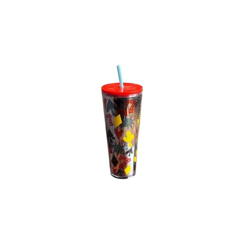 Starbucks Las Vegas Venti Lucky 777 Tumbler Orange Lid &