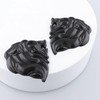 2PCS Lion Head Metal car Emblem 3D Animal Decoration Metal