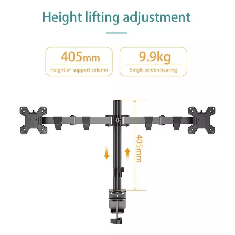 Control Expert Soporte Para 2 Monitores Dual De 15 A