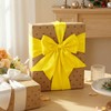 Yamkim Wide Yellow Satin Ribbon 4 Inch X 25 Yards