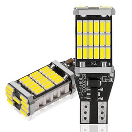 912 921 LED Bulb for Backup Reverse Center High Mount Stop Light Bulbs Error Free T15 906 922 W16W Bulbs 6000K White (2-Pack)