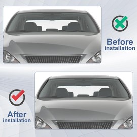 Driver and Passenger Side Window Molding Kit Compatible with Lexus IS250 IS350 2006-2013 Replaces 75551-53020 75552-53020 75545-53011 Grille Lower Molding Trim