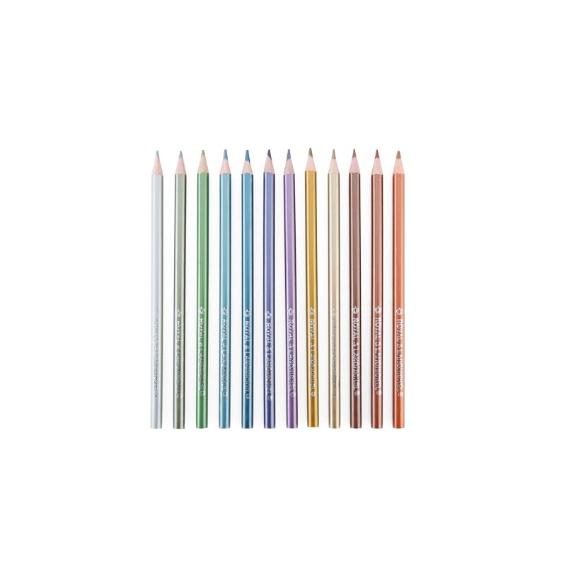 ROYAL BRUSH RTN-157 Metallic Colored Pencils-12/Pkg