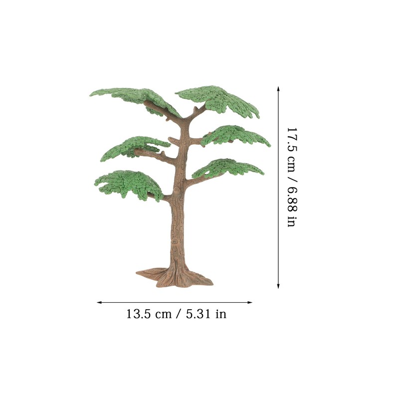 Toyvian 2pcs Tree Model Fake Miniature Trees Train Railways Architecture