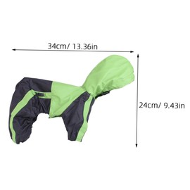 Ipetboom Tiny Small Dog Raincoat Hooded Coat Button Closure Lightweight Design for Small Dogs for Rainy Days