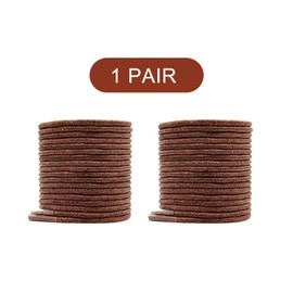 NDTEZUGT Waxed Shoe Laces for Cole Haan Business Oxford Boots, 3/32"(2.5mm) Dress Mens Chukka Shoelaces Replacement Strings (Brown, 39"/100cm)