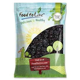 Pitted Prunes, 15 Pounds — Non-GMO Verified, Whole Dried Plums, Unsulfured, Unsweetened, Non-Infused, Non-Irradiated, Kosher, Vegan, Raw, Bulk