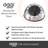 OGGI Countdown 60-Minute Kitchen Cooking Baking Timer Stainless Steel
