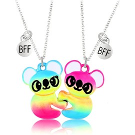 Best Friend Necklace Fox Necklace Bff Necklace for 2/3 Matching Friendship Necklace for 2 Girls Sister Birthday Christmas Gifts