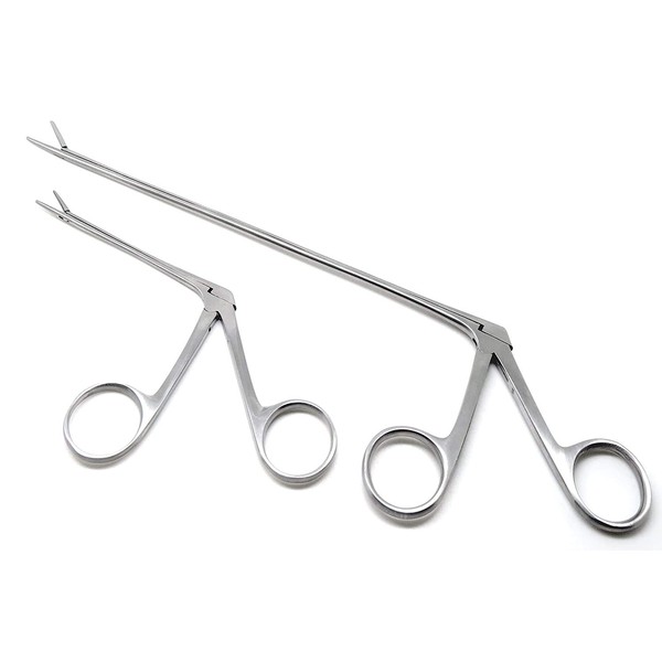 2 Pcs Hartman Micro Alligators Forceps 3.3" and 8" ENT
