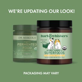 Dr. Mercola Dr. Mercola Organic Fermented Food for Cats & Dogs, 2.75 oz. per Container (78g), Non GMO, Gluten Free, Soy Free, USDA Organic