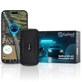 Salind Localizador GPS 4G con Imán para Coches, Maquinaria y Vehículos