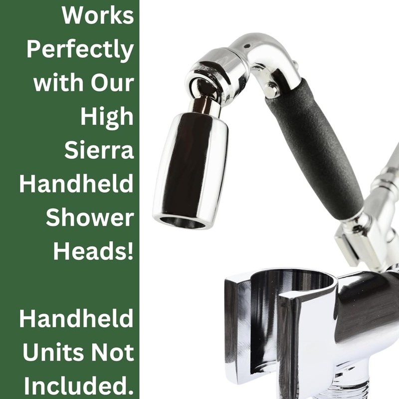 High Sierra® - Solid Metal Handheld Shower Head Holder -