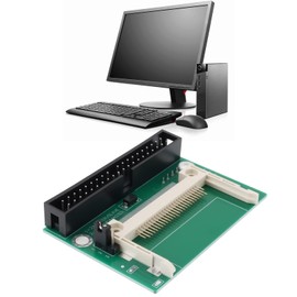 eMagTech 2 Pcs CF Card Slot to IDE40 Pin Adapter Card 2.5mm Female Single Sided CF Card Slot Adapter Board Suitable