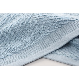 Lovely & Colorful Cotton Hand Towels ( Light Blue, 2-Pack, 14" x 29") for Bath, Hand, Face, Gym and Spa