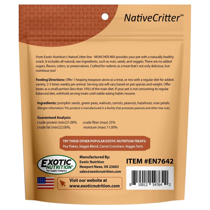 Muncher Mix (3.5 oz) - Natural & Nutritional Treat for