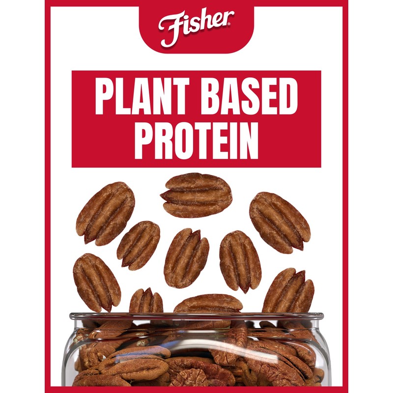 Fisher Oven Roasted Never Fried Mammoth Pecans, 17 Ounces (Pack