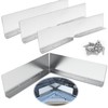 4 PCS Gutter Valley Splash Guards,Rain Gutter Valley Roofing Gutter