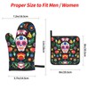 Colorful Rainbow Glitter Oven Mitts and Pot Holders Set of