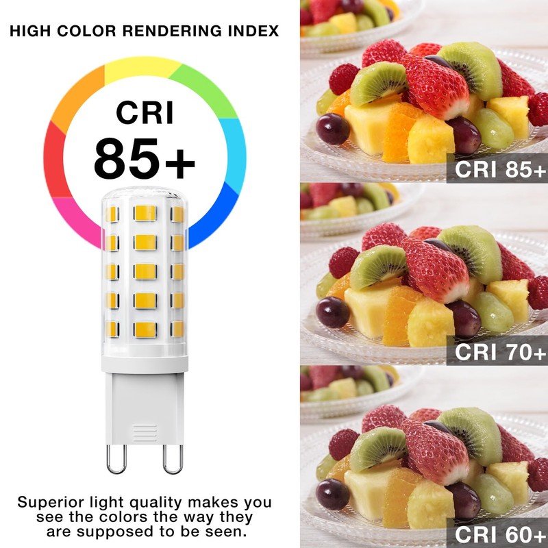 DAYBEETER 6 Pack Dimmable G9 LED Bulb 4W (40 Watt