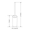 BGL Stainless Steel 304 Black Toilet Bowl Brush and Holder