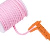 Cheriswelry 21.87 Yards 5mm Flat Nylon Cord Pink Soft Stretch