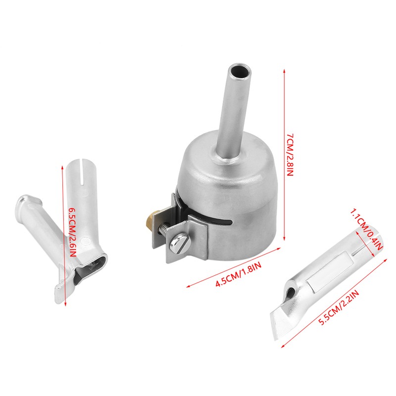 3Pcs 5mm Speed Welding Nozzles Tips for Vinyl PVC Plastic