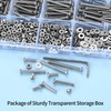 1050 Pcs M3 Screws Kit, M3 Machine Screws and Nuts
