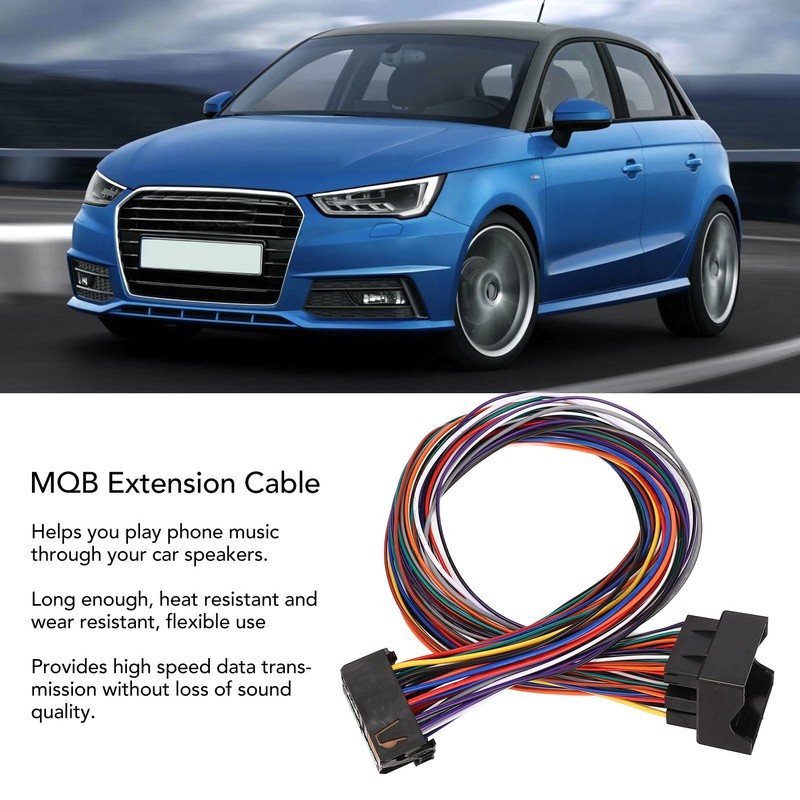 60cm 52Pin MQB Quadlock Extension Adapter Cable Bluetooth 5.0 5‑12V