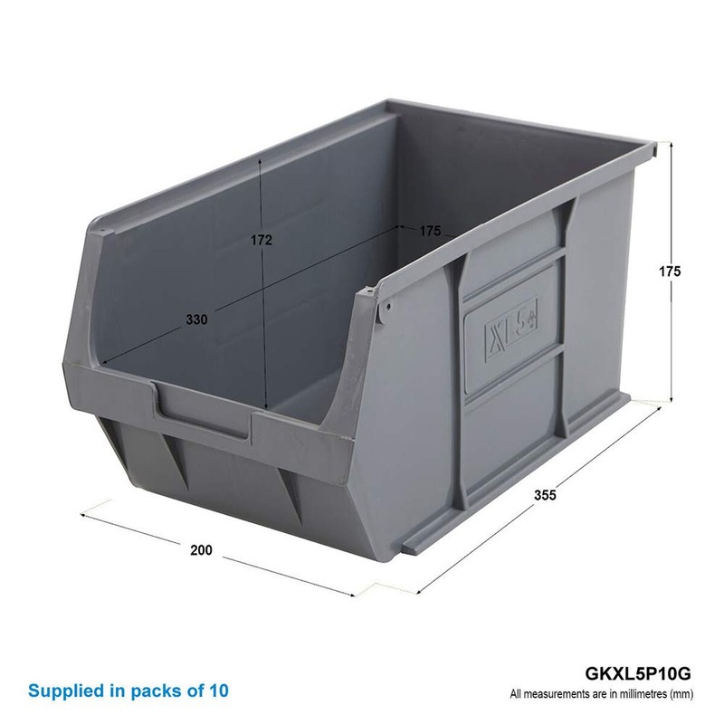 BiGDUG Plastic Parts Bins - Storage Bins For Picking -