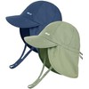 FURTALK - Gorro de sol para bebé, UPF 50+, ajustable,