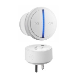 Zoiinet Mini Remote Control Outlet Switch, Portable, Magnetic Suction & Removable Wireless Plug Switch, No Wiring No WiFi, 300 ft, 15A/1500W, Programmable, for Household Appliances