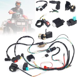 DEBBD Loom Cable Harness Solenoid CDI Quad Dirt Bike ATV for 50cc 70cc 90cc 110cc 125cc