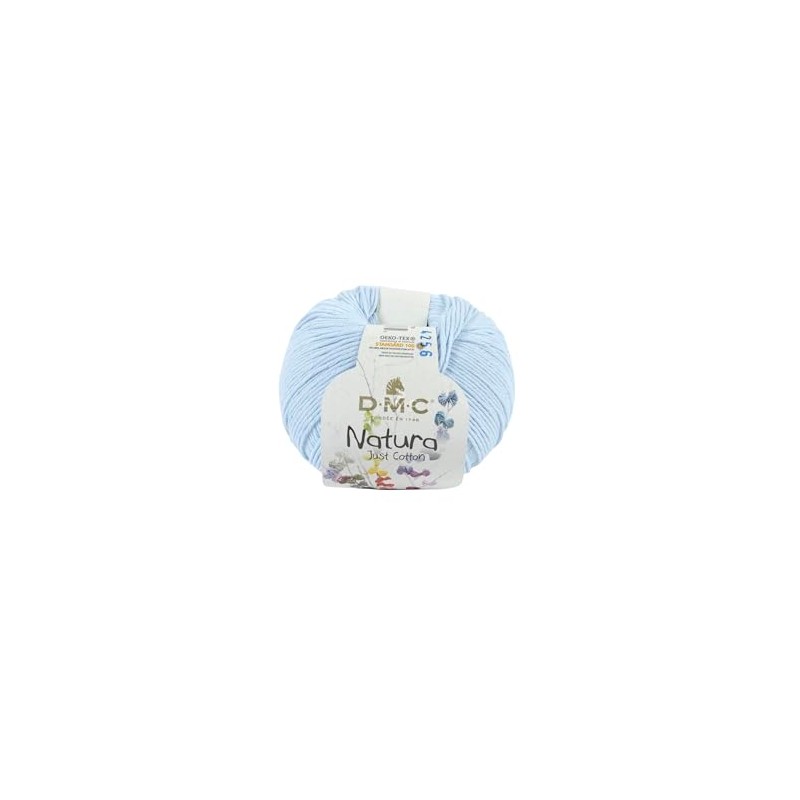 DMC Natura Yarn, 100% Cotton, Bleu Layette (N05), 50g