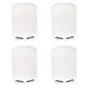 4Pcs Solar Powered LED Candle Light Yellow Flicker Tea Lamp
