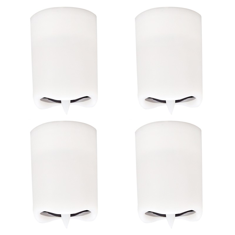 4Pcs Solar Powered LED Candle Light Yellow Flicker Tea Lamp