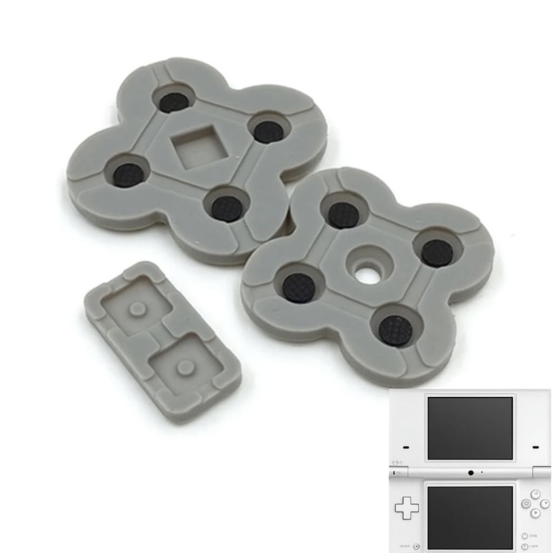 スカーレットnet ニンテンドー DS Lite 修理用 ボタン ゴム ラバー セット 交換部品