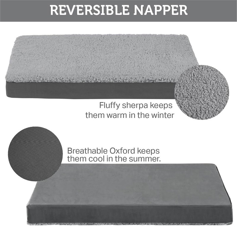 Friends Forever Orthopedic Dog Bed, Cooling Dog Beds with Removable