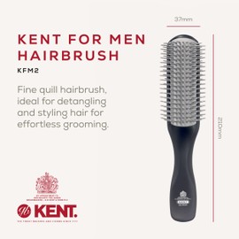 Kent for Men Range Half Radial for Thick/Long Hair