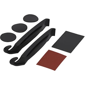 Fischer Unisex - Adult Flickbox Quick Patches 7-Piece Tyre Lever, Black, Normal