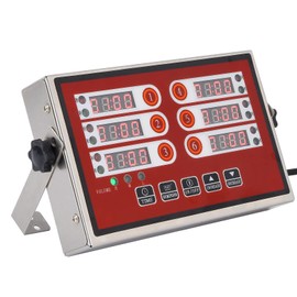 YOOYIST Kitchen Timers for Cooking – 6 Channel Commercial Kitchen Timer Restaurant Kitchen Supplies – Stainless Steel LED Technology Kitchen Timer Digital – Reminder Function, Loud Alarm, Red