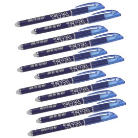 Operitacx 12pcs Set Erasable Pen Blue Ink Pen Fine Point Pens Blue 0.5 Mm Pens Black Pen Black Gel Ink Pen Aesthetic Pens Black Gel Pens Suit Case Kid Ink Friction Pen Eraser Bulk Child