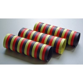 KBO62054 Luftschlange schwarz-rot-gelb